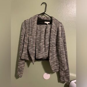 Matching jacket and knee length skirt